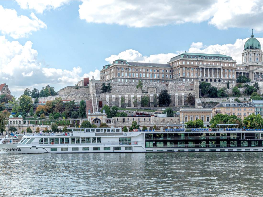 River Cruise boat MV Vivienne cruising out of Budapest