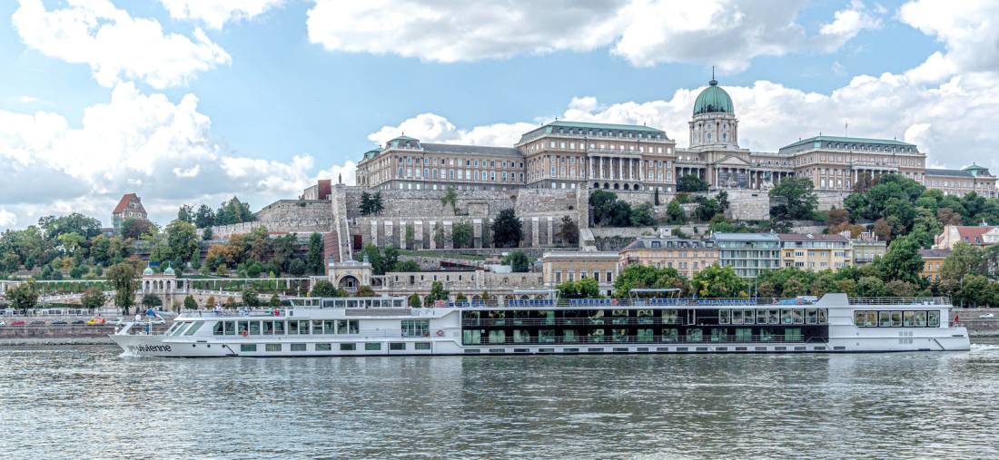 River Cruise boat MV Vivienne cruising out of Budapest