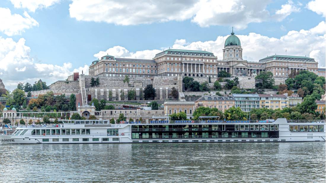 River Cruise boat MV Vivienne cruising out of Budapest