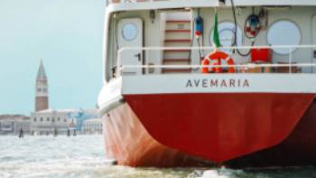 Explore Venice on the Ave Maria barge and bike tour