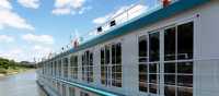 MS Switzerland showing the cabins with sliding windows