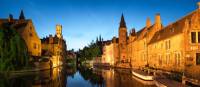 Beautiful Bruges at sunset