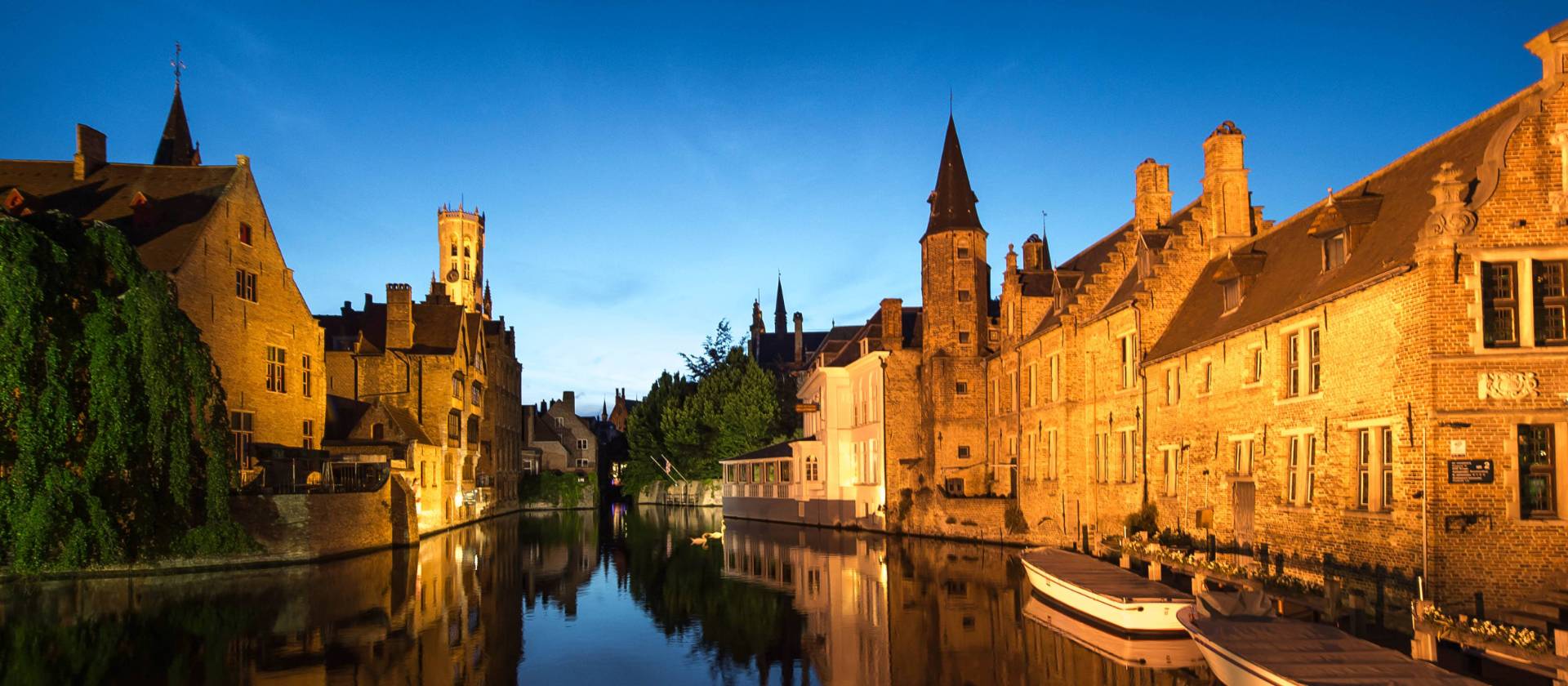 Beautiful Bruges at sunset
