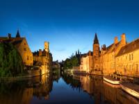 Beautiful Bruges at sunset