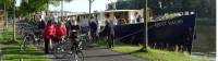 Cyclists preparing for a day of cycling in Belgium