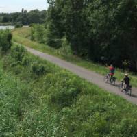 Cycling along the towpath in Belgium | Richard Tulloch