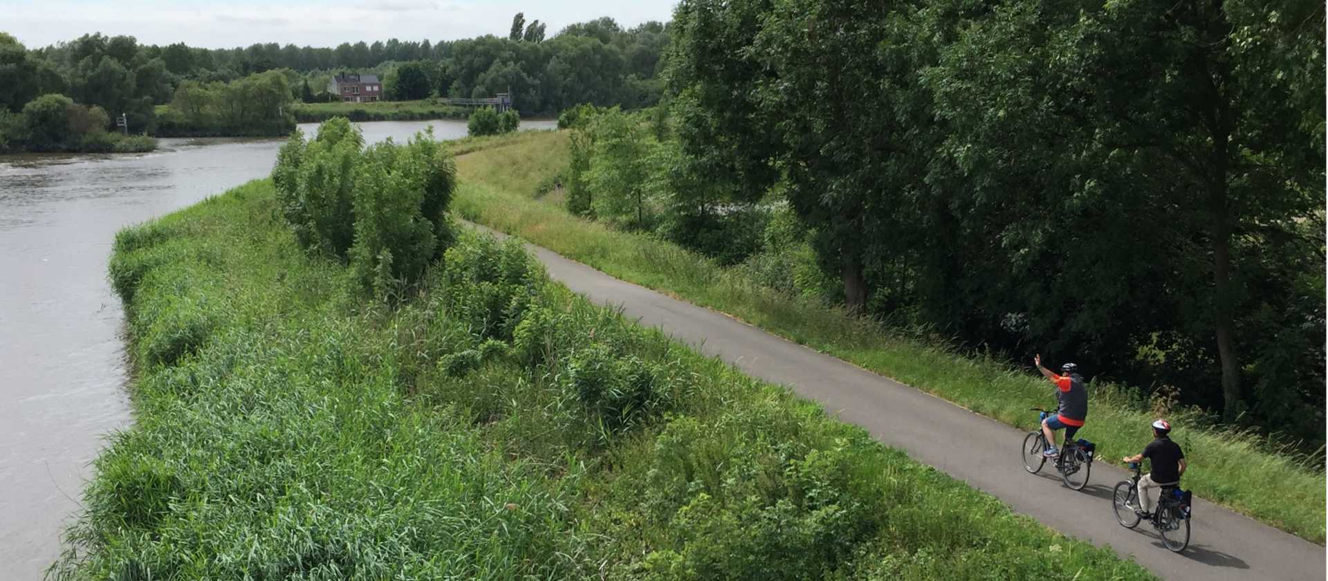 Cycling along the towpath in Belgium | Richard Tulloch