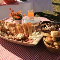 Delicious breads, cheeses and meats to be eaten while on the Via Dinarica