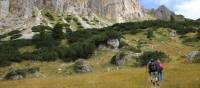 Crossing the border from Kosovo to Montenegro on the High Trails of the Balkans