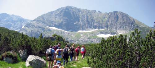 Trekking in the remote Rila Mountains in Bulgaria