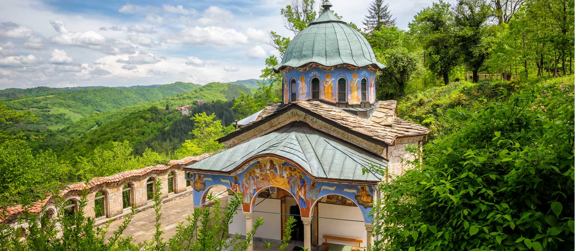 The pretty Sokolski Monastery in Bulgaria