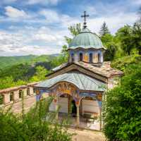 The pretty Sokolski Monastery in Bulgaria