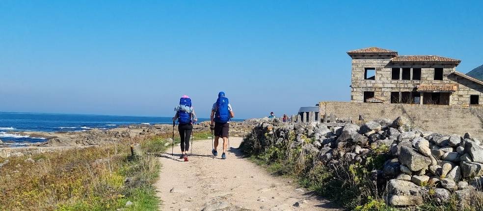 Pilgrims walking the coastal way of the Portuguese Camino |  <i>John Parker</i>