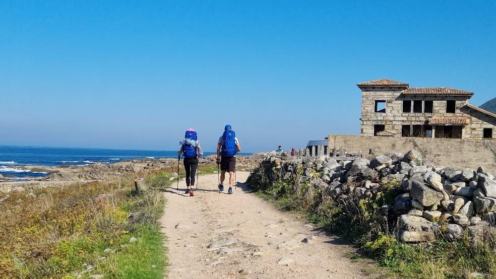 Pilgrims walking the coastal way of the Portuguese Camino |  <i>John Parker</i>