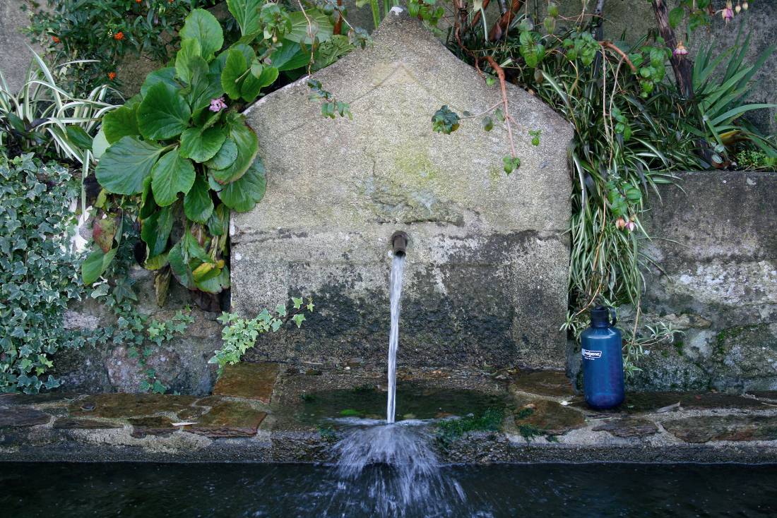 Pilgrim's water fountain on the Compostela Trail |  <i>Janet Oldham</i>