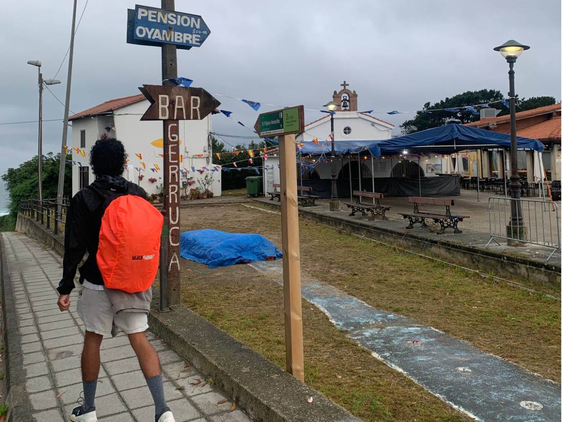 Walking through a Spanish village on the Camino del Norte |  <i>Lachlan Baker</i>