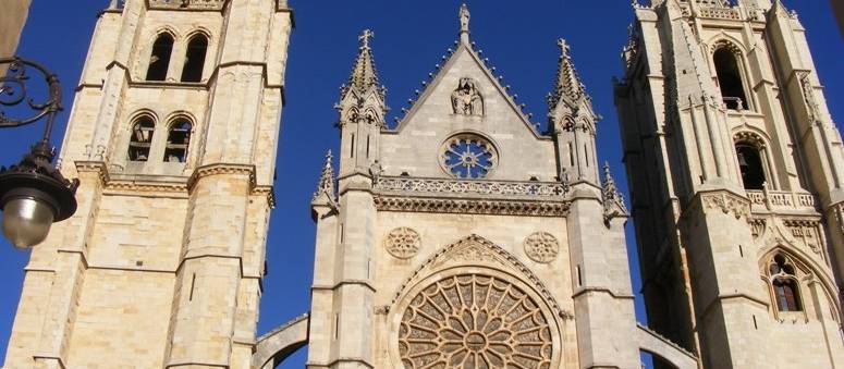 Leon Cathedral along the Camino de Santiago
