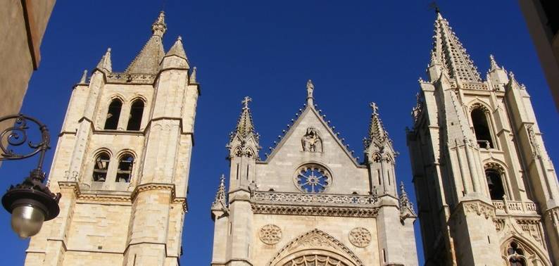 Leon Cathedral along the Camino de Santiago