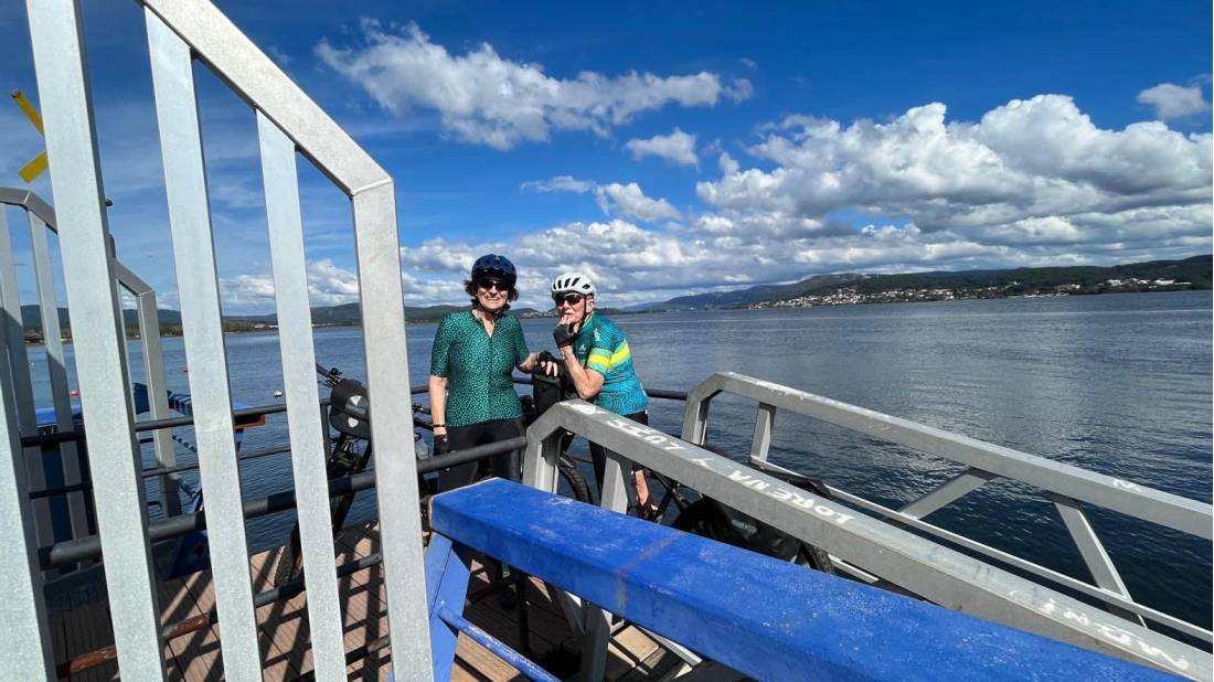Crossing the ferry from Portugal to Spain |  Desrae Cameron