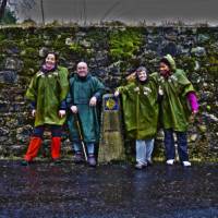 Wet but happy pilgrims on the Camino | Guillermo Gavilla