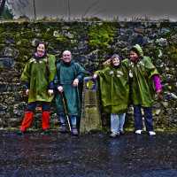 Wet but happy pilgrims on the Camino | Guillermo Gavilla
