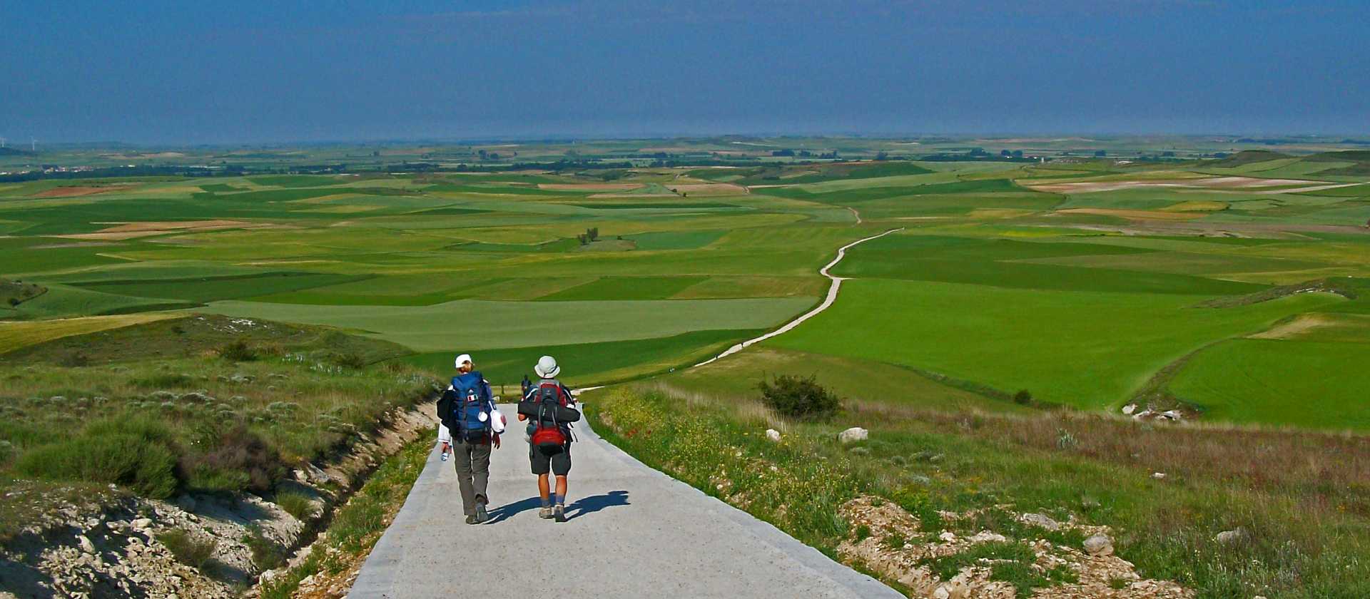 A couple of pilgrims making their way along the Camino de Santiago | Wolfgang Schwenk