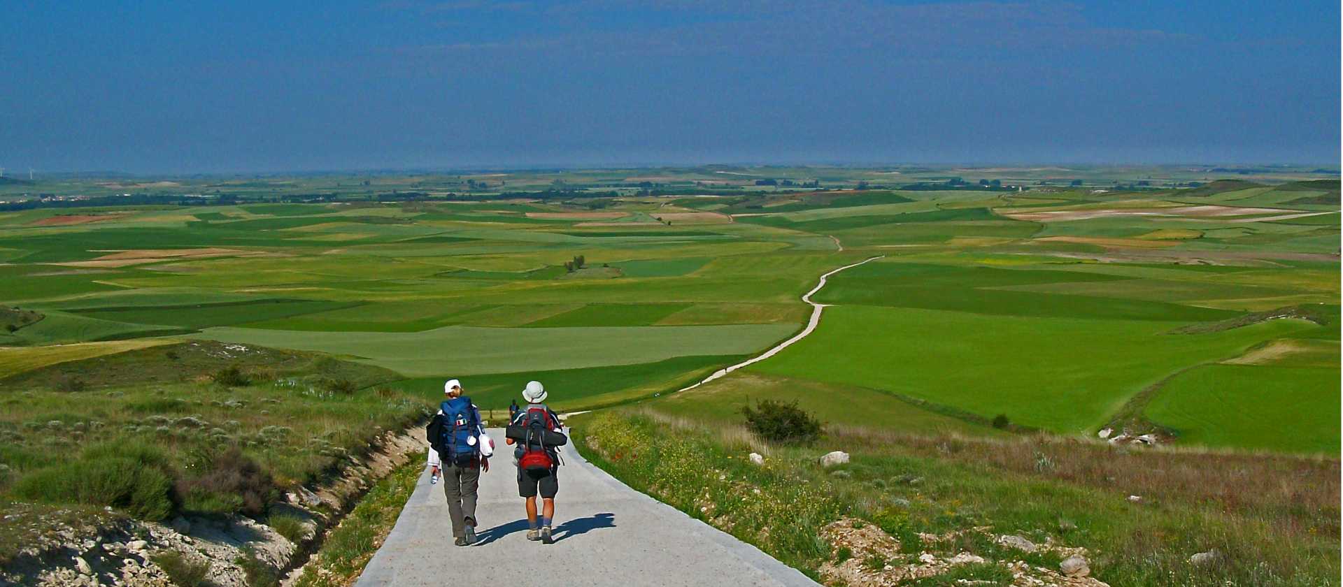 A couple of pilgrims making their way along the Camino de Santiago | Wolfgang Schwenk