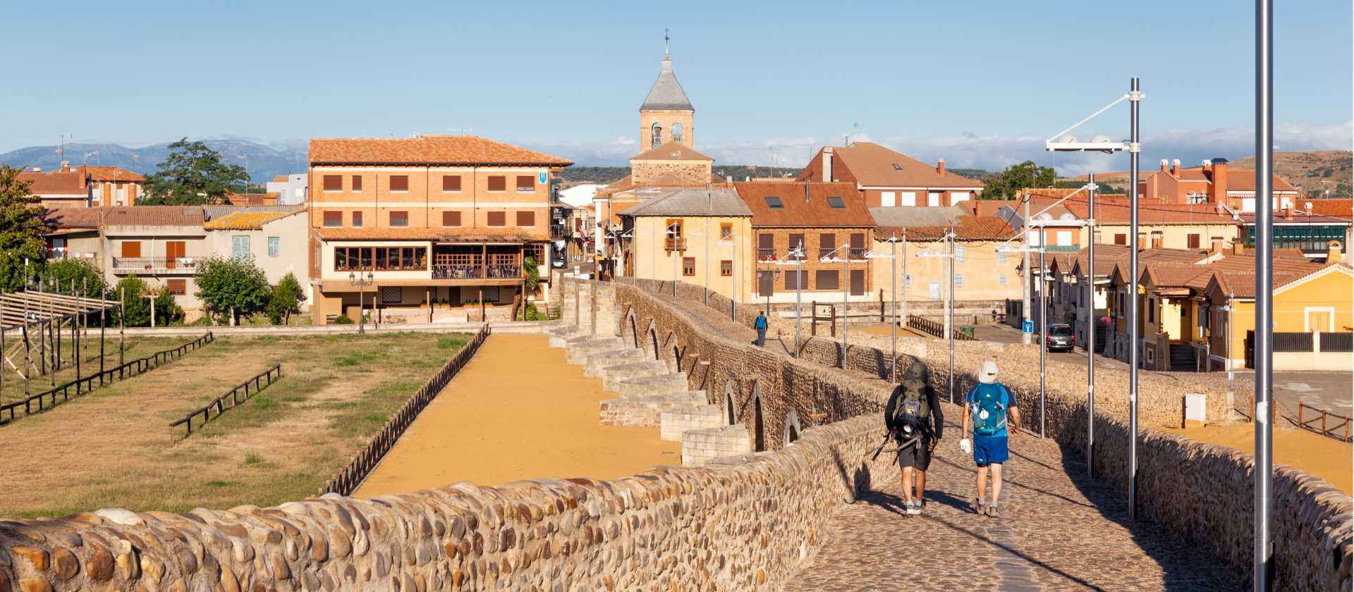 The famous bridge, Puente de Orbigo, on the Camino Frances