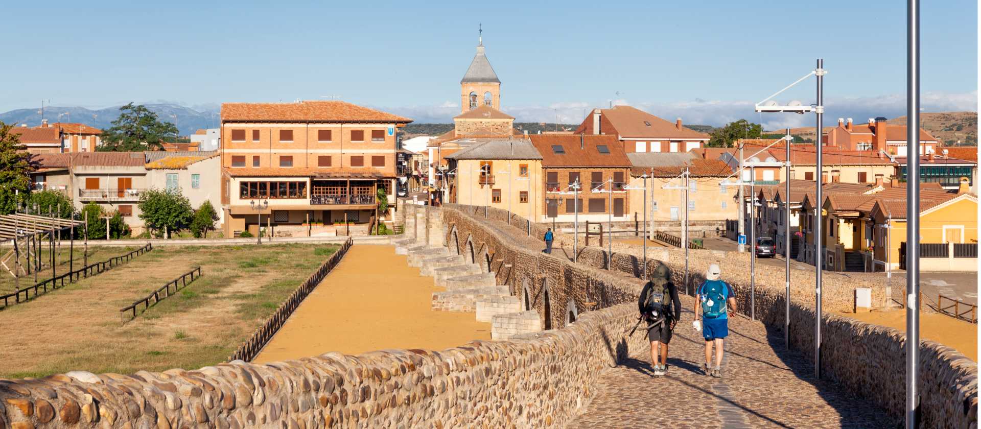 The famous bridge, Puente de Orbigo, on the Camino Frances