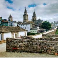 The UNESCO World Heritage Listed town of Lugo in Spain