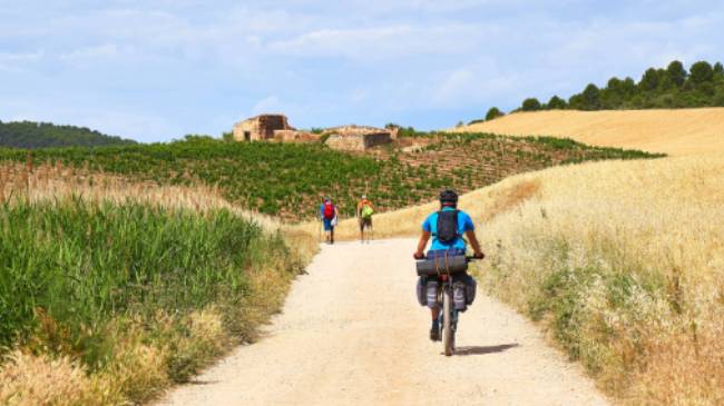 Cycling the Camino de Santiago route in Spain