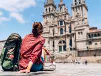 At the end of the Camino de Santiago