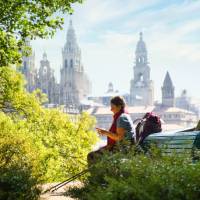 Finishing the Camino into Santiago de Compostela