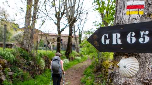Follow route GR65 on the Le Puy Camino in France
