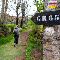 Follow route GR65 on the Le Puy Camino in France