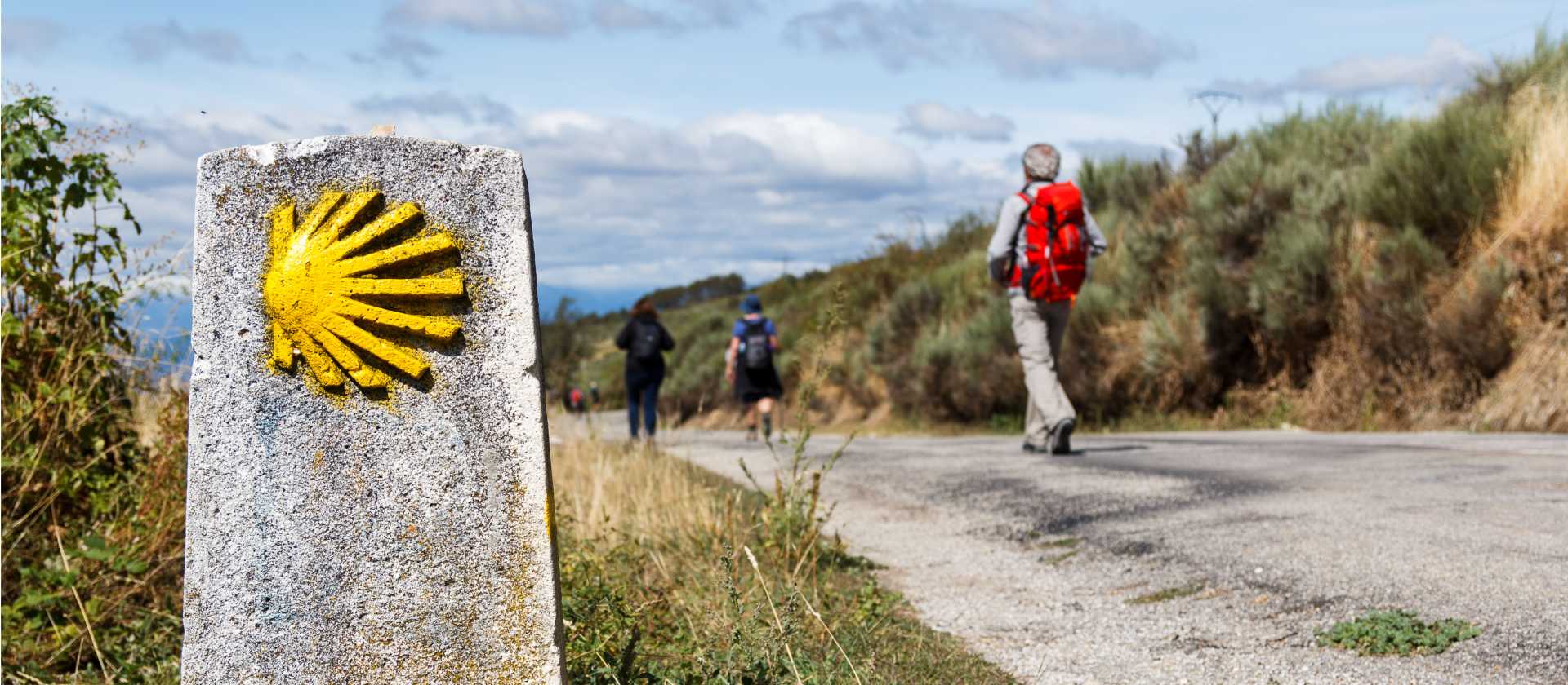 Follow the yellow shells on the Spanish Camino