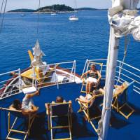 When not cycling, relaxing on board the boat is a wonderful time to spend the time