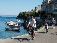 Cycling past boats on the Croatian islands with kids |  <i>Ross Baker</i>