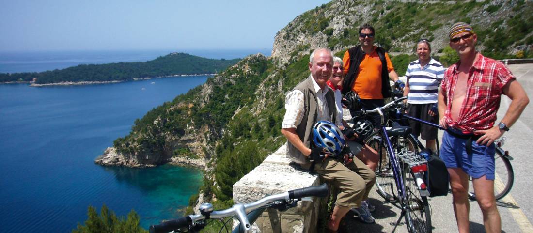 Cyclists in Montenegro