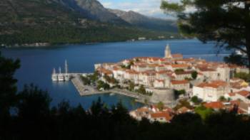 The beautiful old town of Korcula in the Dalmatian Islands