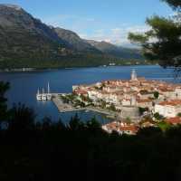 The beautiful old town of Korcula in the Dalmatian Islands