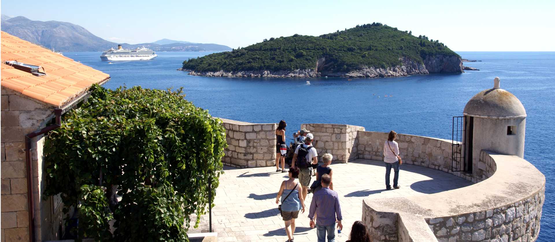 Viewpoint in Dubrovnik, Croatia