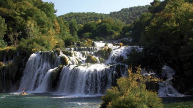 Picturesque Krka National Park in North Dalmatia, Croatia