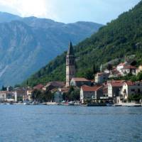 The old town of Perast on the edge of Kotor Bay