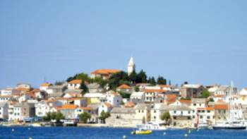 Primosten Northern Dalmatia,Island Hopping The town of Primosten as visited on our National Parks of Dalmatia trip