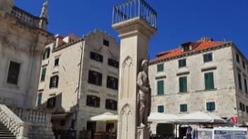 Roland Column is a well-known landmark in Dubrovnik's Old Town