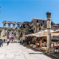 Walk around Roman ruins in Split, Croatia