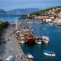 The harbour at Trogir, starting point for many of our Croatian boat based trips