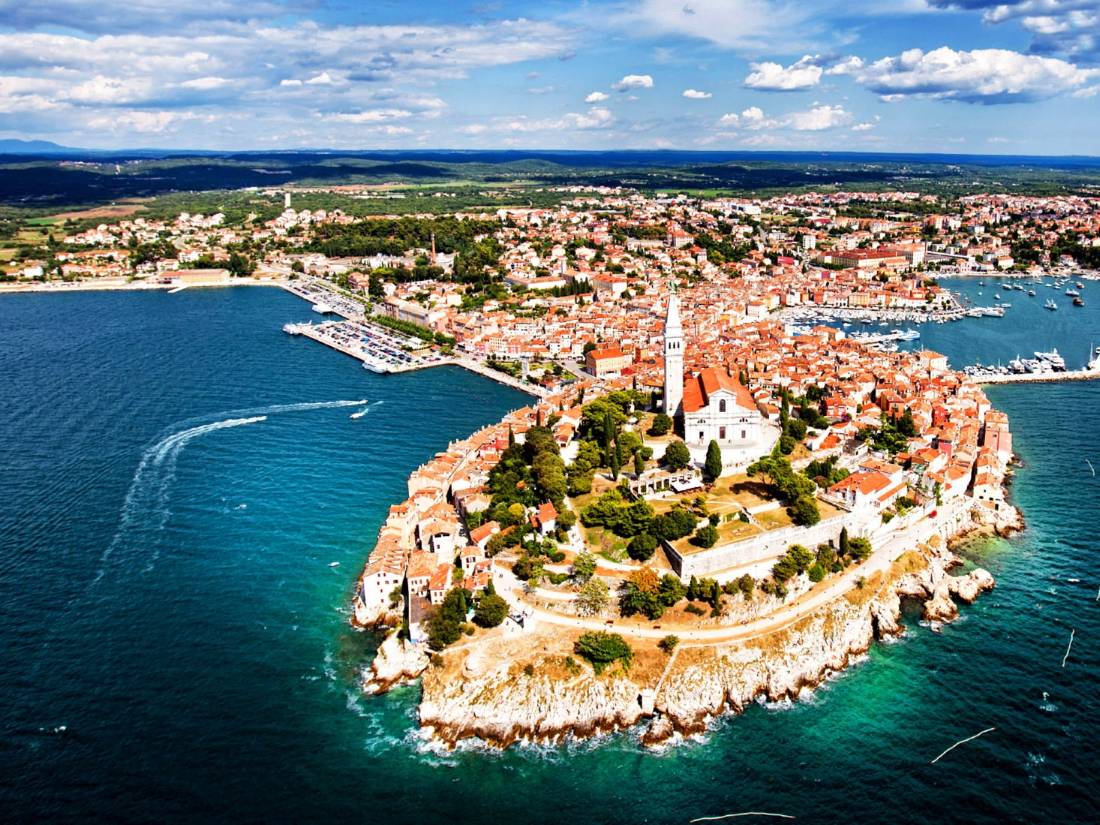 The beautiful town of Pula on the Istrian Peninsula, Croatia