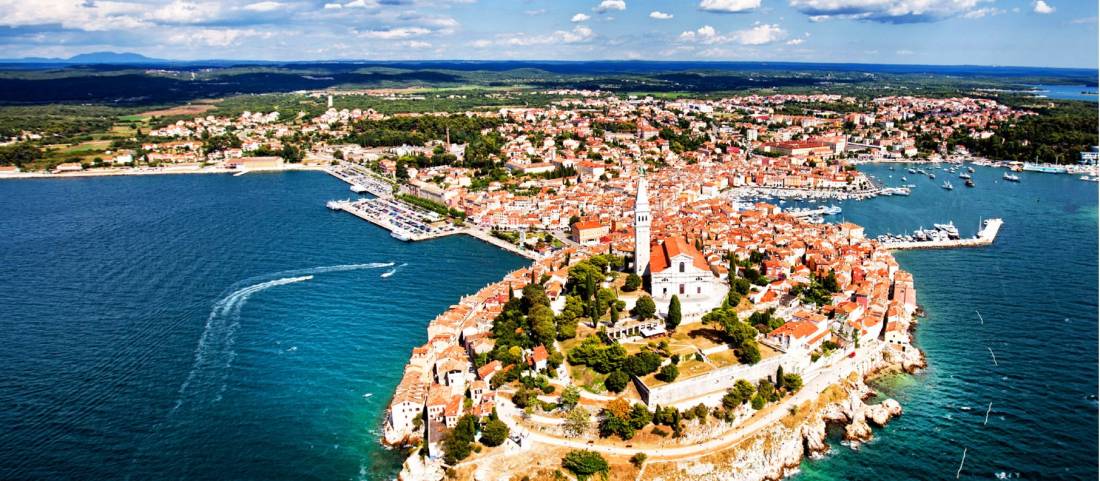 The beautiful town of Pula on the Istrian Peninsula, Croatia